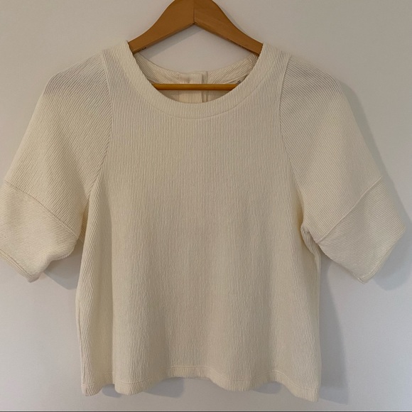 {Madewell} Ottoman Jacquard Button-Back Top - Picture 4 of 11